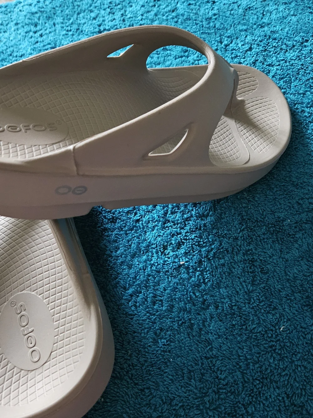 Oofos Men's OOriginal Sandals in Taupe - Lightweight Recovery Flip Flops